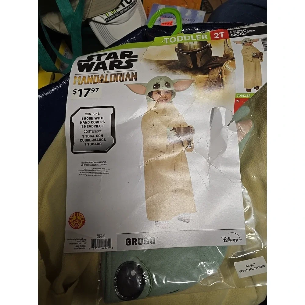 Toddler Size 2T Adorable Star Wars Mandalorian The Child Halloween Costume - Picture 2 of 7